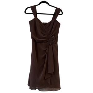 David's Bridal size 6 Brown Sequin Cocktail Dress
